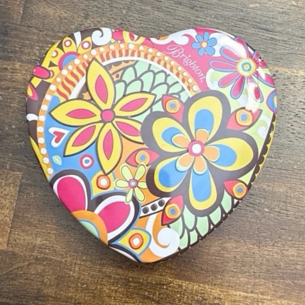 Brighton jewelry heart shape tin